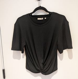 Aritzia, Wilfred Dree Short Sleeve Sweater Cropped Top